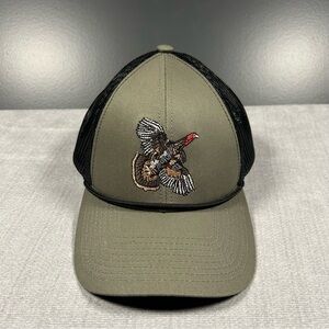 NOMAD Men's Turkey Embroidered Trucker Rope Hat Olive/Black